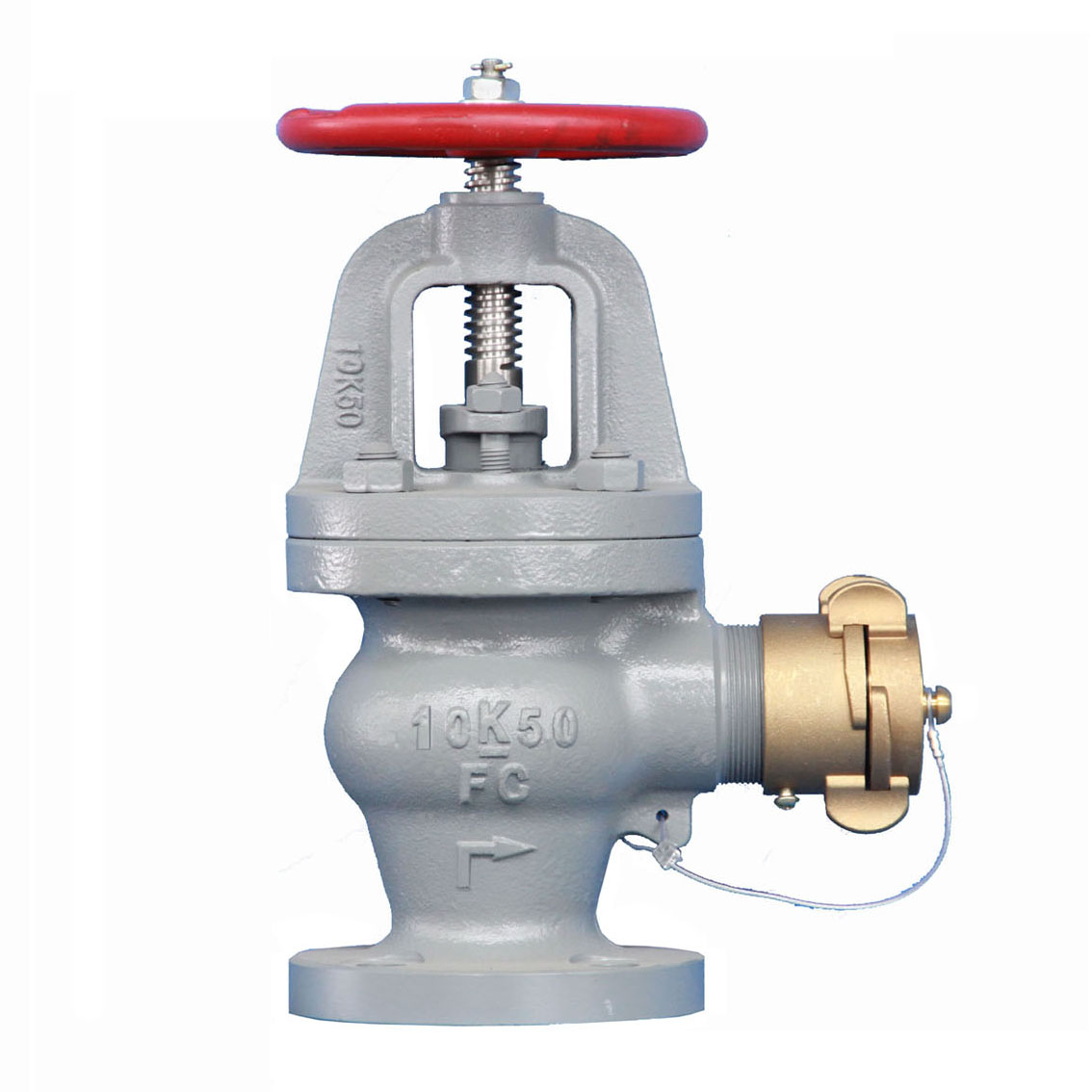 Cast iron angle hose valve (fire hydrant) JIS F7333B 5/10K