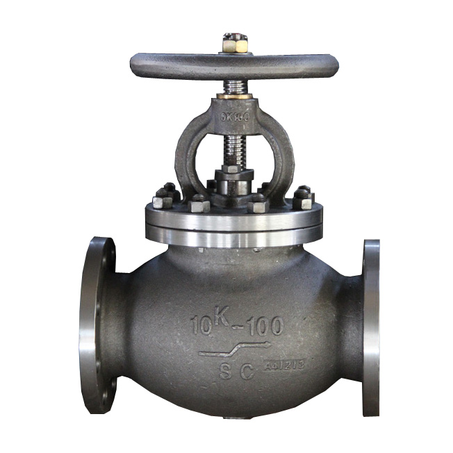 Cast steel globe valve JIS F7319  10K