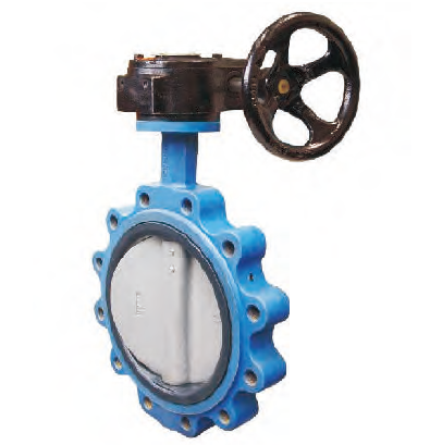 5K Lugged type butterfly valve worm gear operated