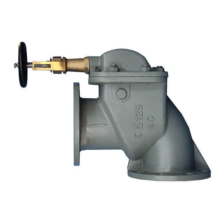 Cast steel storm valve angle type JIS F3060R 5/10K